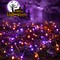 2 Pack Orange Purple Halloween Solar String Lights Total 144 FT 400 LED 8 Modes Waterproof (Orange Purple)